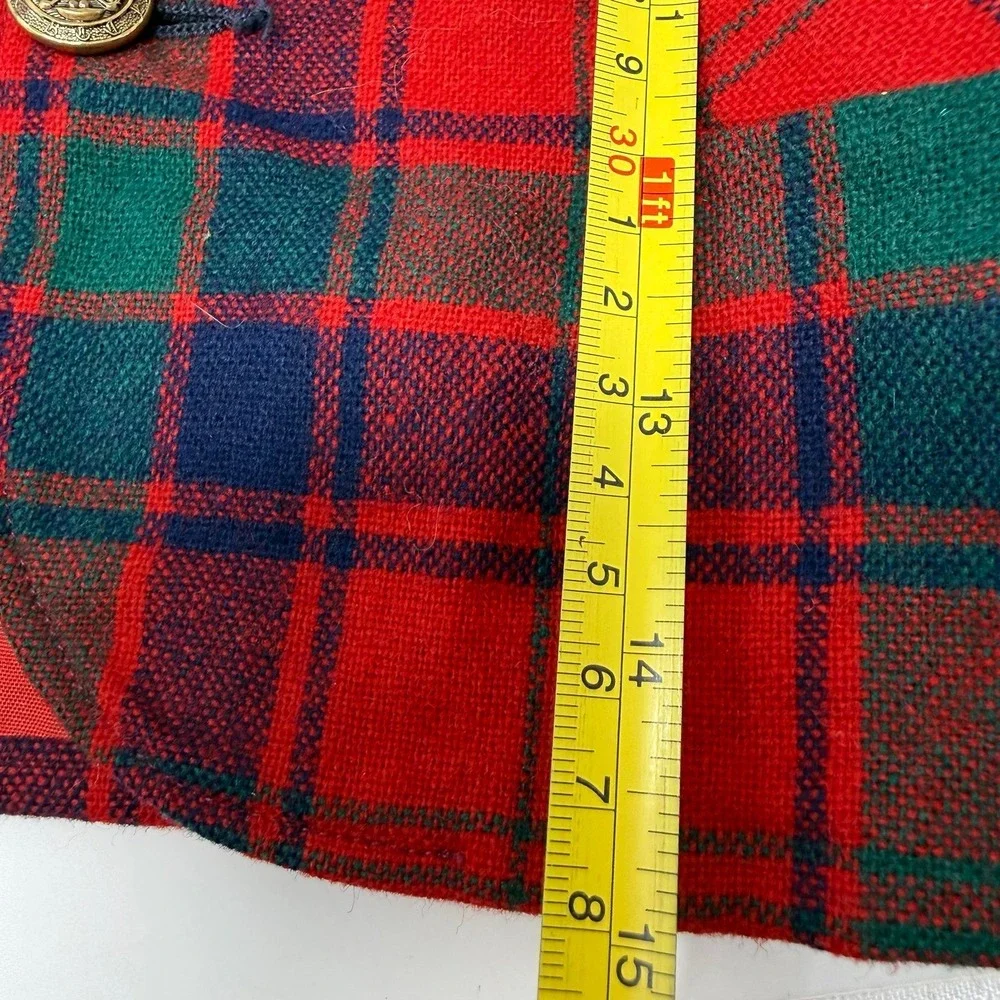 Vintage Sears Winnie the Pooh blazer jacket tartan wool blend size 3